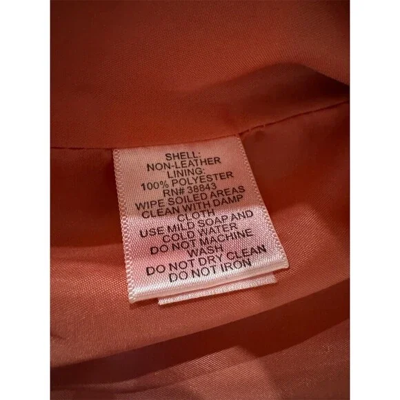 Bar III Jacket Womens Size M Tangerine Moto Biker Asym Zip Quilted Short - Picture 4 of 10